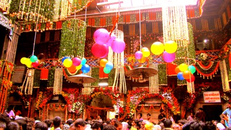 Banke Bihari Temple in full Bloom in the Month of Shhrawan